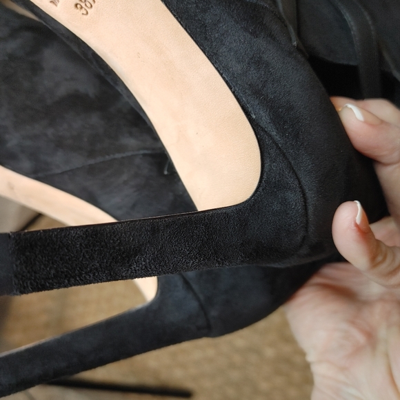 JIMMY CHOO Dalal Leather-Trimmed Supple Suede Ankle Boots EU 38.5 US 8.5 - Picture 12 of 16